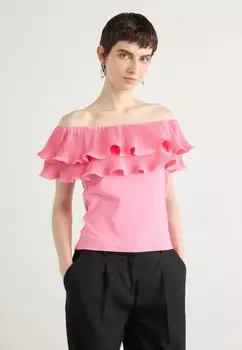 Футболка с принтом Cras, розовый