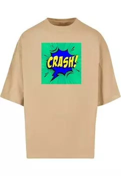 Футболка с принтом CRASH COMIC HUGE Merchcode, цвет unionbeige