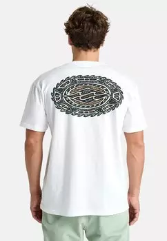 Футболка с принтом CRAYON WAVE - SHORT-SLEEVE SCREEN TEE Billabong, белый