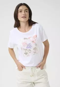 Футболка с принтом Cream, белый