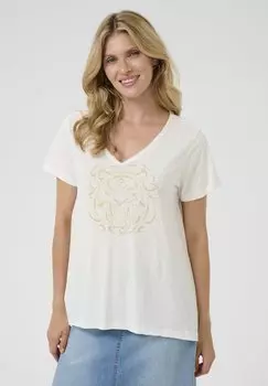Футболка с принтом Cream, белый