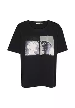 Футболка с принтом Cream, черный