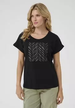 Футболка с принтом Cream, черный