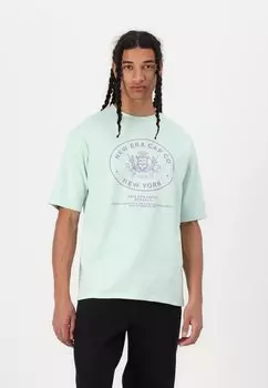 Футболка с принтом CREST GRAPHIC TEE New Era, мятный