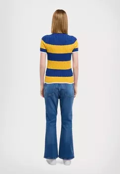 Футболка с принтом CREW CABLE STRIPE Ralph Lauren, синий