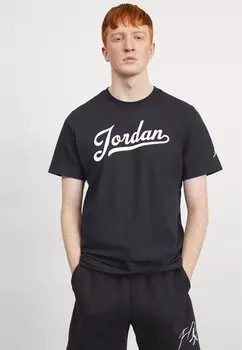 Футболка с принтом CREW Jordan, цвет black/white
