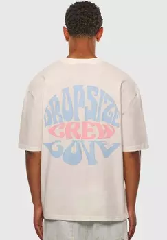 Футболка с принтом CREW LOVE Dropsize, белый