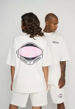 Футболка с принтом CREW Multiply Apparel, кремовый