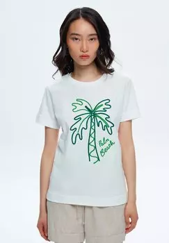 Футболка с принтом CREW NECK adL, цвет beige