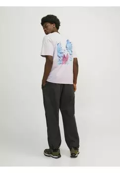 Футболка с принтом CREW NECK Jack & Jones, светло-розовый