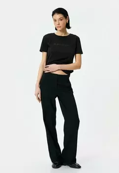 Футболка с принтом CREW NECK Koton, черный