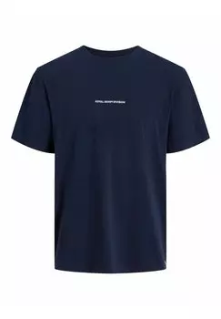 Футболка с принтом CREW NECK R.D.D. ROYAL DENIM DIVISION, темно-синий пиджак