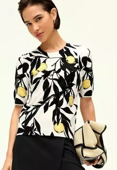 Футболка с принтом Crew Neck Short Sleeve-Regular Fit Next, белый