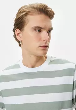 Футболка с принтом CREW NECK SHORT SLEEVE Koton, белый
