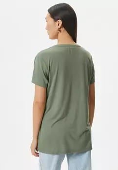 Футболка с принтом CREW NECK SHORT SLEEVE Koton, хаки