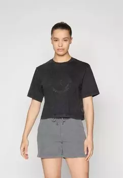 Футболка с принтом CREWNECK Champion, черный