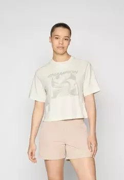 Футболка с принтом CREWNECK Champion, слоновая кость
