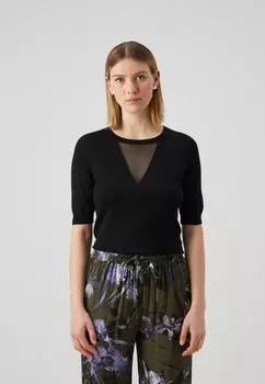 Футболка с принтом Crewneck DKNY, черная