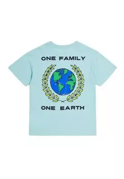 Футболка с принтом CREWNECK FUTURE Champion, бирюзовый