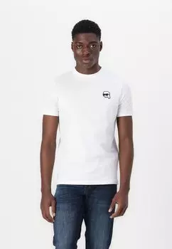 Футболка с принтом CREWNECK KARL LAGERFELD, белый