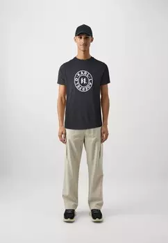 Футболка с принтом CREWNECK KARL LAGERFELD, черный