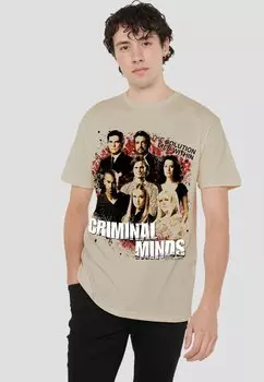 Футболка с принтом CRIMINAL MINDS SOLUTION LIES WITHIN Cotton Soul, песочный