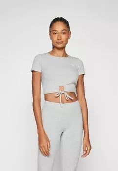 Футболка с принтом CROCUS ACTIVE TOP Guess, светло-серый