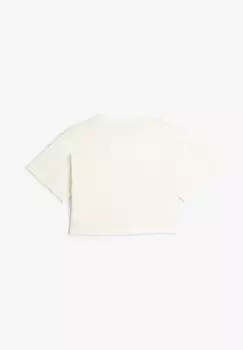 Футболка с принтом CROP APPLIQUE DETAIL Koton, белый