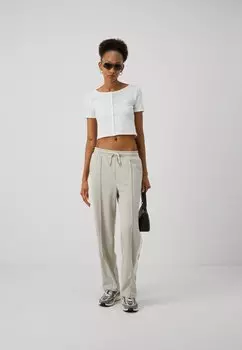 Футболка с принтом Cropped Crew GAP, белая