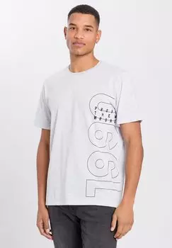 Футболка с принтом Cross Jeans, белый