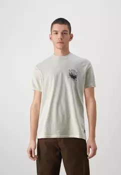 Футболка с принтом Crossed Up Billabong, цвет off white