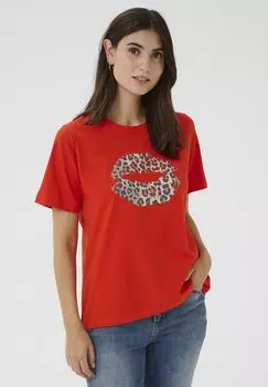 Футболка с принтом CUGITH Culture, красный