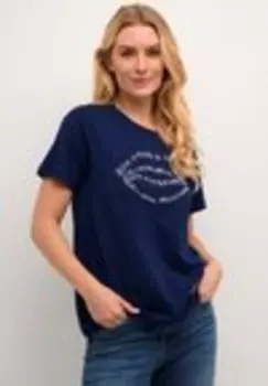 Футболка с принтом CUGITH LIPS Culture, темно-синий