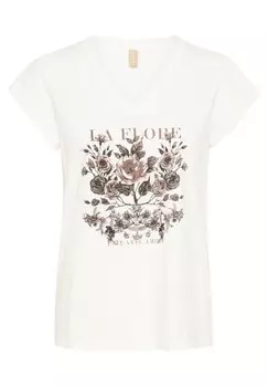 Футболка с принтом Culture, белый