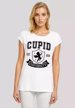 Футболка с принтом CUPID UNIVERSITY VALENTINSTAG F4NT4STIC, белый