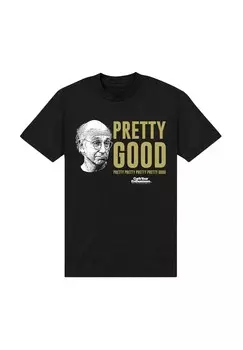 Футболка с принтом CURB YOUR ENTHUSIASM PRETTY GOOD Henry Tiger, черный