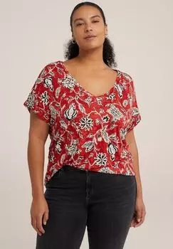 Футболка с принтом CURVE WE Fashion, цвет red