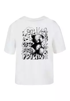 Футболка с принтом Cute But Psycho Mister Tee, белая