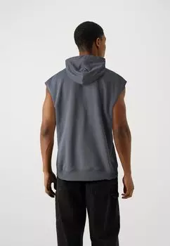 Футболка с принтом Cutoff Hollister Co., темно-серый