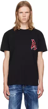 Футболка с принтом дьявола Dsquared2