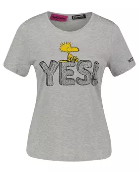 Футболка с принтом «да» Woodstock Princess Goes Hollywood, серый