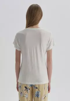 Футболка с принтом DAGI, кремовый