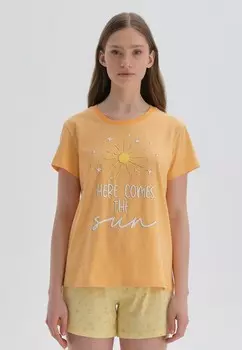 Футболка с принтом DAGI, оранжевый