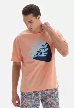 Футболка с принтом DAGI, светло-розовый