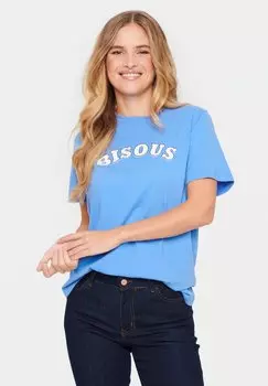 Футболка с принтом DAJLISZ Saint Tropez, цвет ultramarine