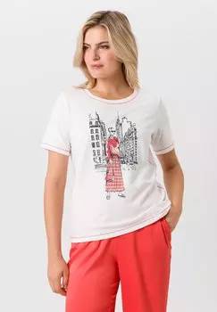 Футболка с принтом DAMEN TUZZI, мультиколор