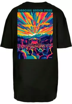 Футболка с принтом DANCE UNDER STARS TEE Merchcode, черный