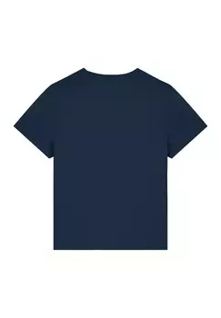 Футболка с принтом DANDELION watapparel, темно-синий