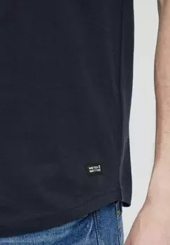 Футболка с принтом DANIEL INDICODE JEANS, темно-синий