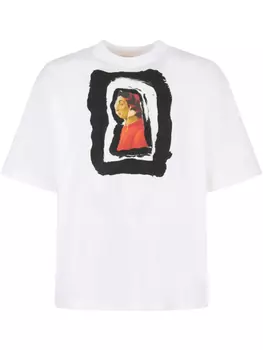 Футболка с принтом Данте Marni, белый